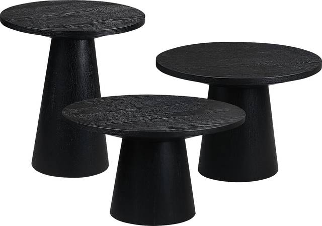 Kendall Black 3 Pc Table Set - Thumbnail - Image 1