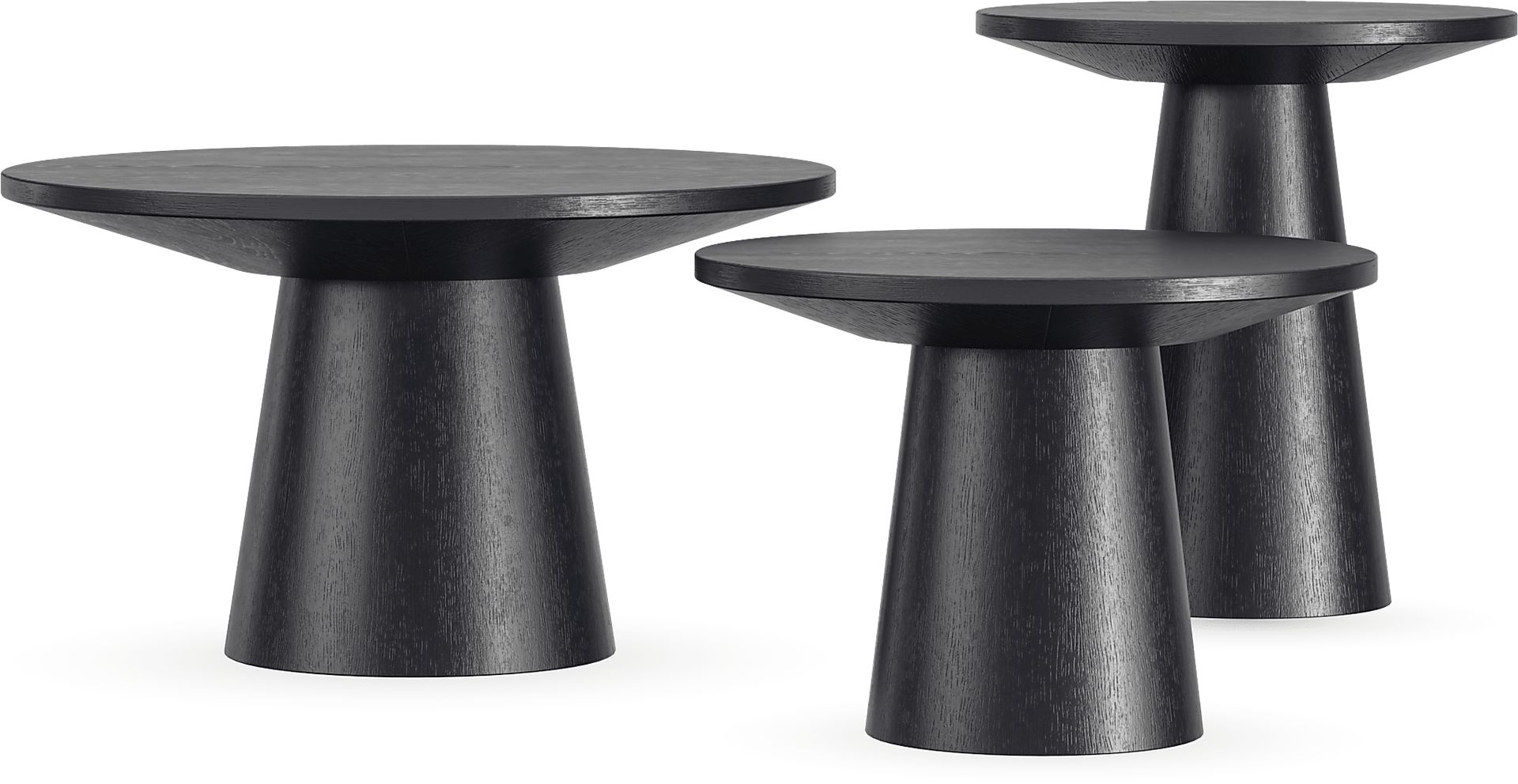 Kendall Black 3 Pc Table Set - Image 1