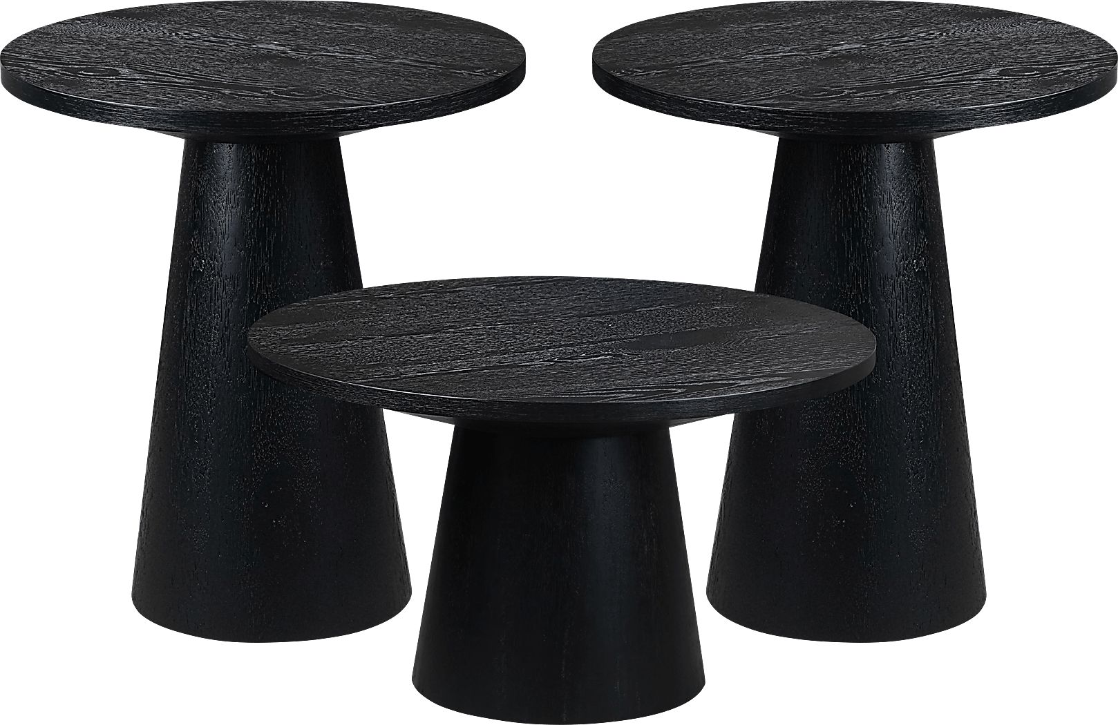 Kendall Black 3 Pc Table Set