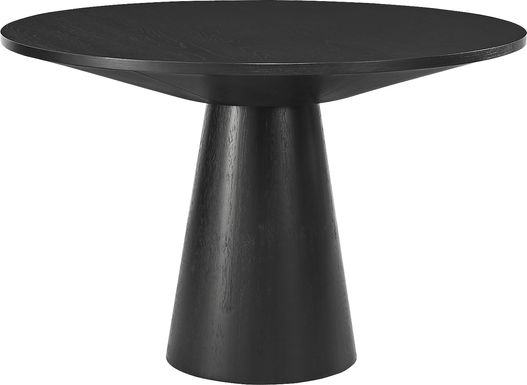 Kendall Black 48" Round Dining Table