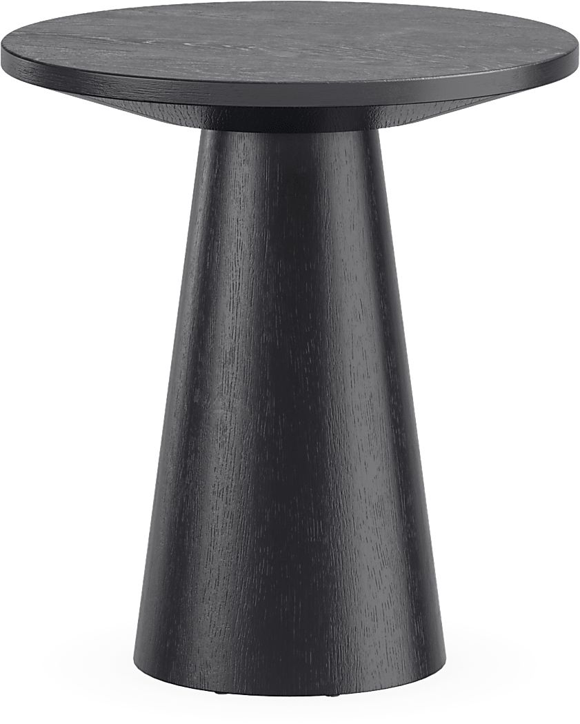 Kendall Black Round End Table