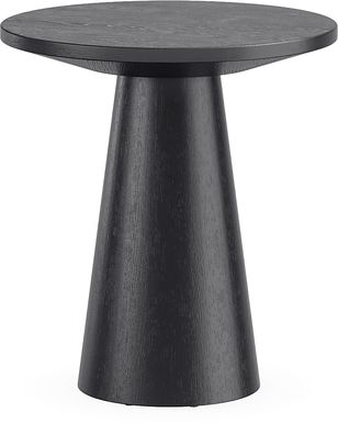 Kendall Black Round End Table