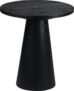 Kendall Black Round End Table