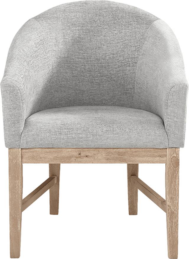 Kendall Natural 5 Pc 48" Round Dining Room with Gray Arm Chairs - Thumbnail - Image 4