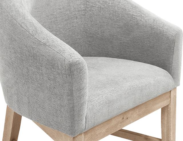Kendall Natural 5 Pc 48" Round Dining Room with Gray Arm Chairs - Thumbnail - Image 5