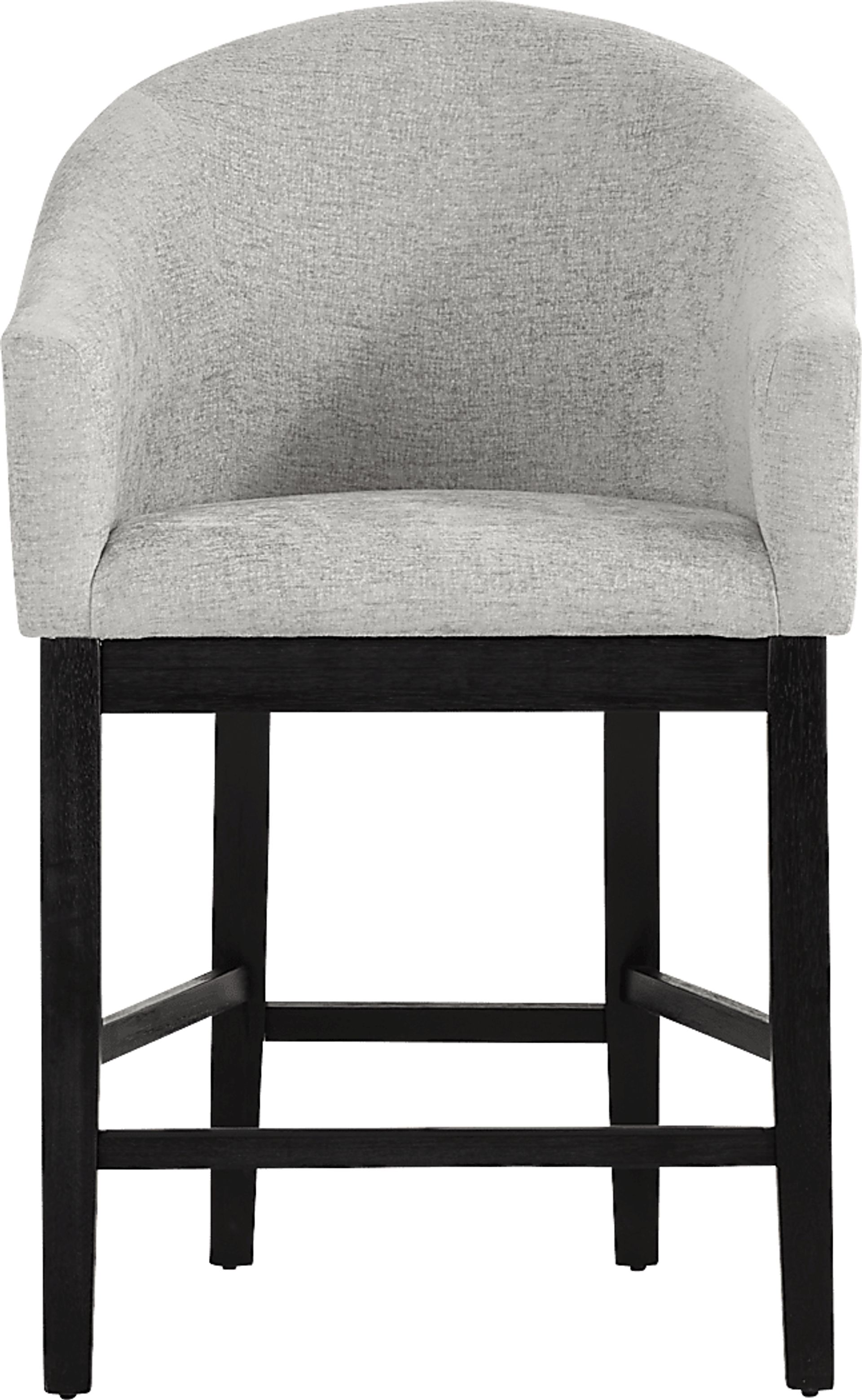 Kendall Gray Counter Height Stool with Black Legs - Image 2