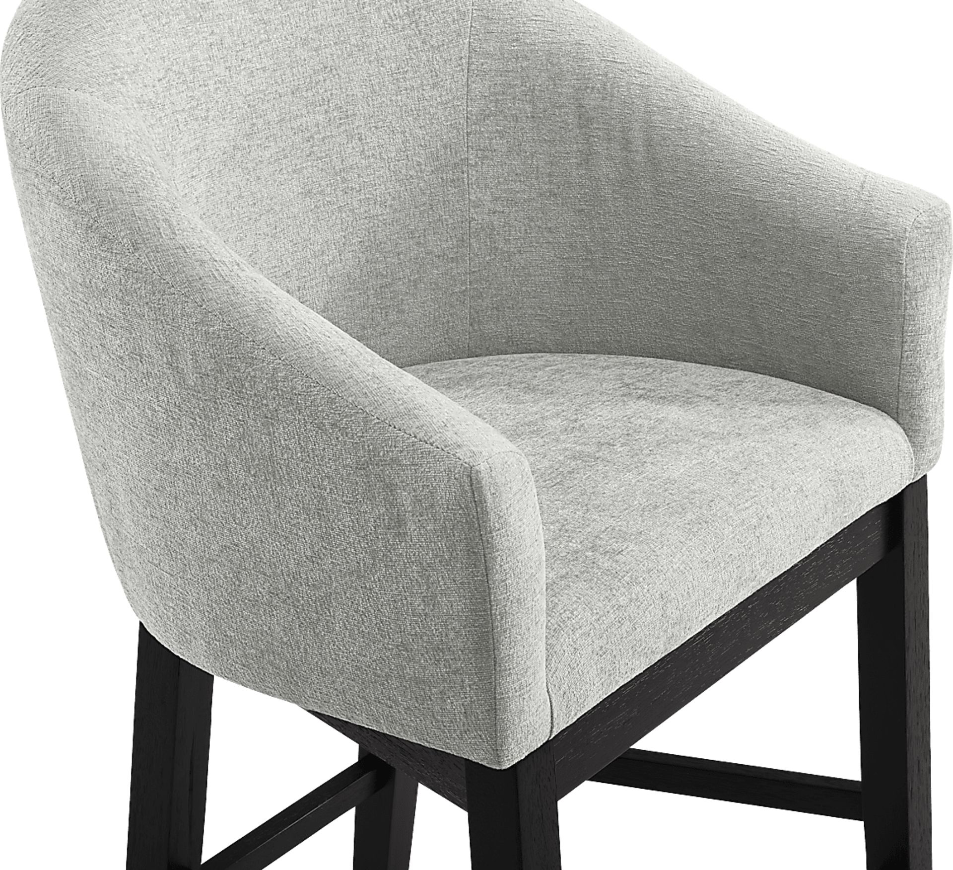 Kendall Gray Counter Height Stool with Black Legs - Image 3