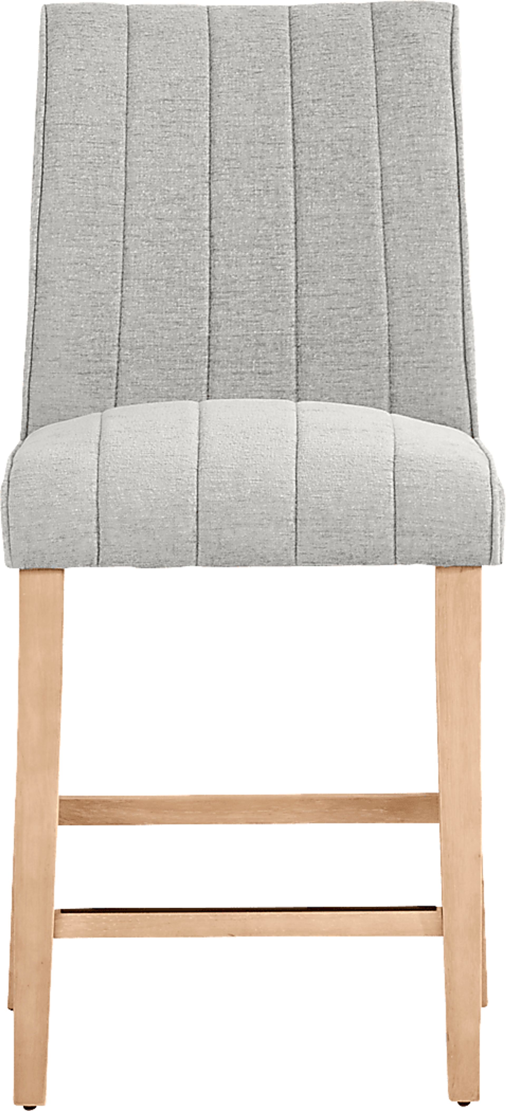 Kendall Gray Counter Height Stool with Natural Legs - Image 2