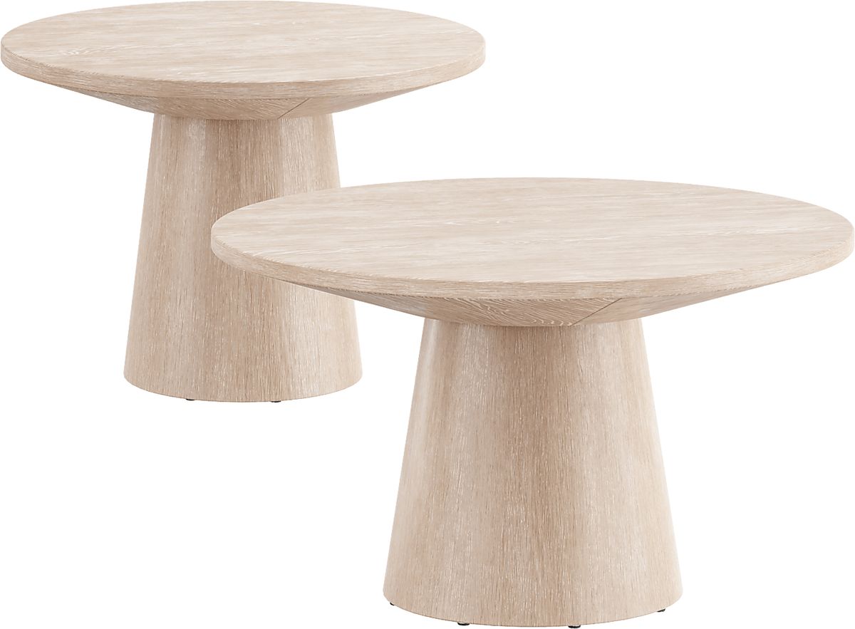 Kendall Natural Light Wood 2 Pc Table Set | Rooms to Go