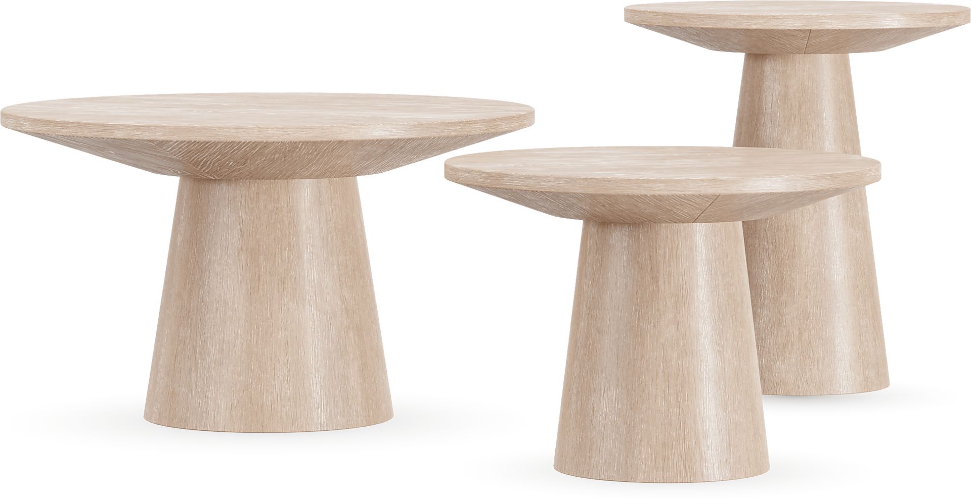 Kendall Natural 3 Pc Table Set - Image 1