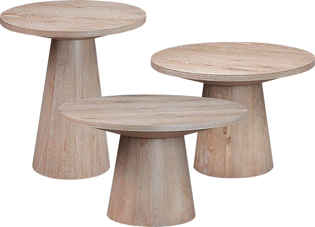 Kendall Natural 3 Pc Table Set