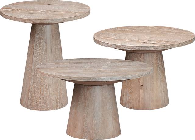 Kendall Natural 3 Pc Table Set - Thumbnail - Image 1
