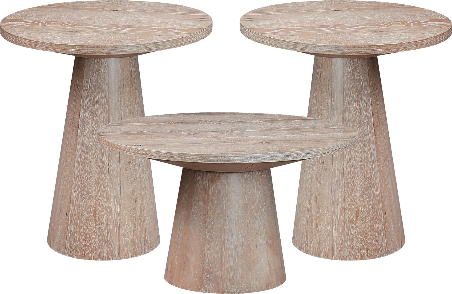 Kendall Natural 3 Pc Table Set - Image 1