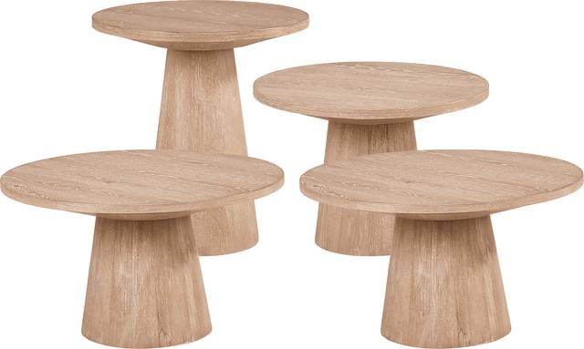 Kendall Natural 4 Pc Table Set - Thumbnail - Image 1