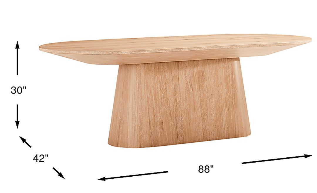 Kendall Natural Oval Dining Table