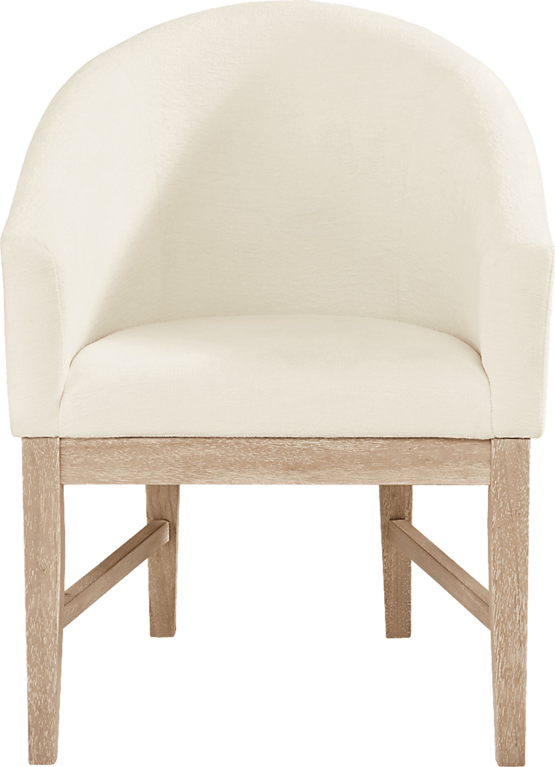 Kendall Natural 5 Pc 48" Round Dining Room with White Arm Chairs - Image 6