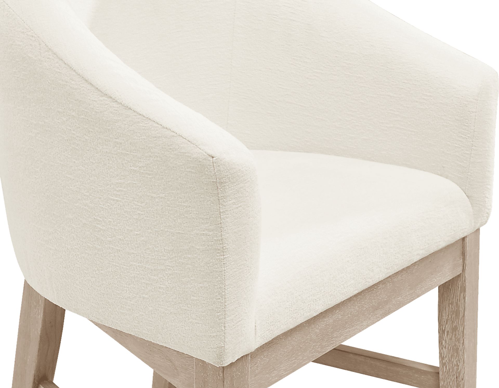 Kendall Natural 5 Pc 59" Round Dining Room with White Arm Chairs - Image 7
