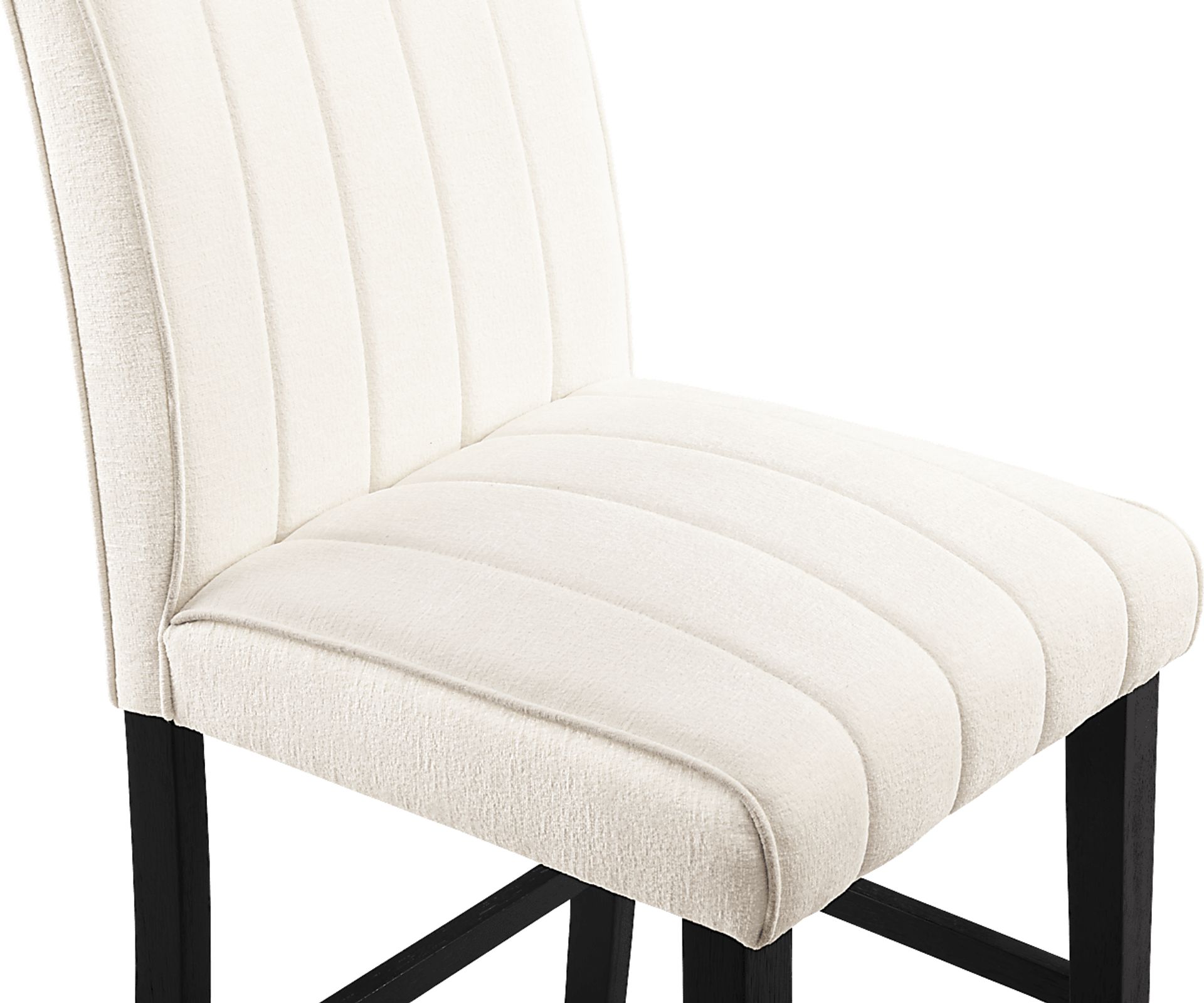 Kendall Black 3 Pc 48" Round Counter Height Dining Room with White Stools - Image 8