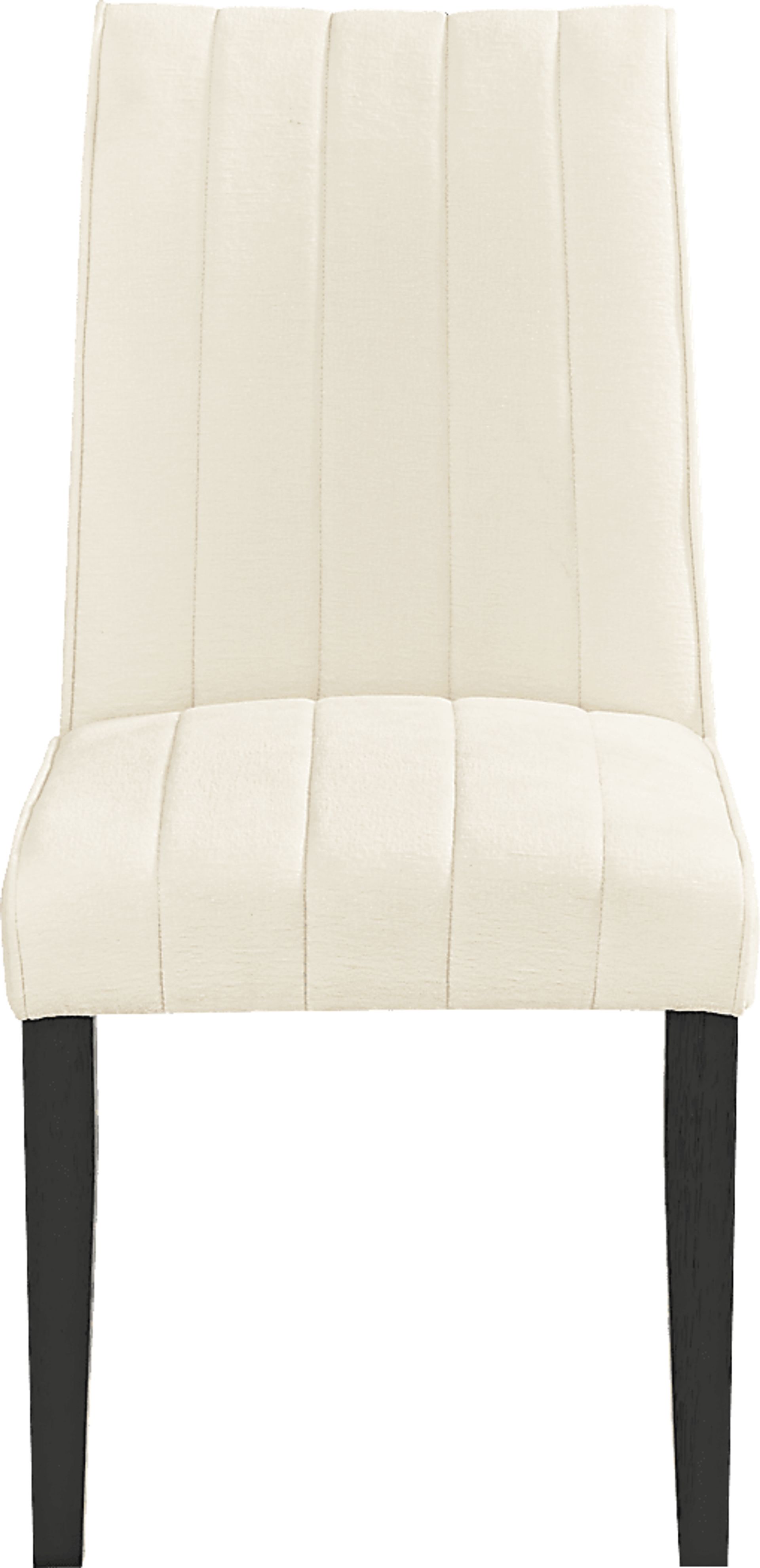Kendall Black 5 Pc Oval Dining Room with White Side Chairs - Image 6