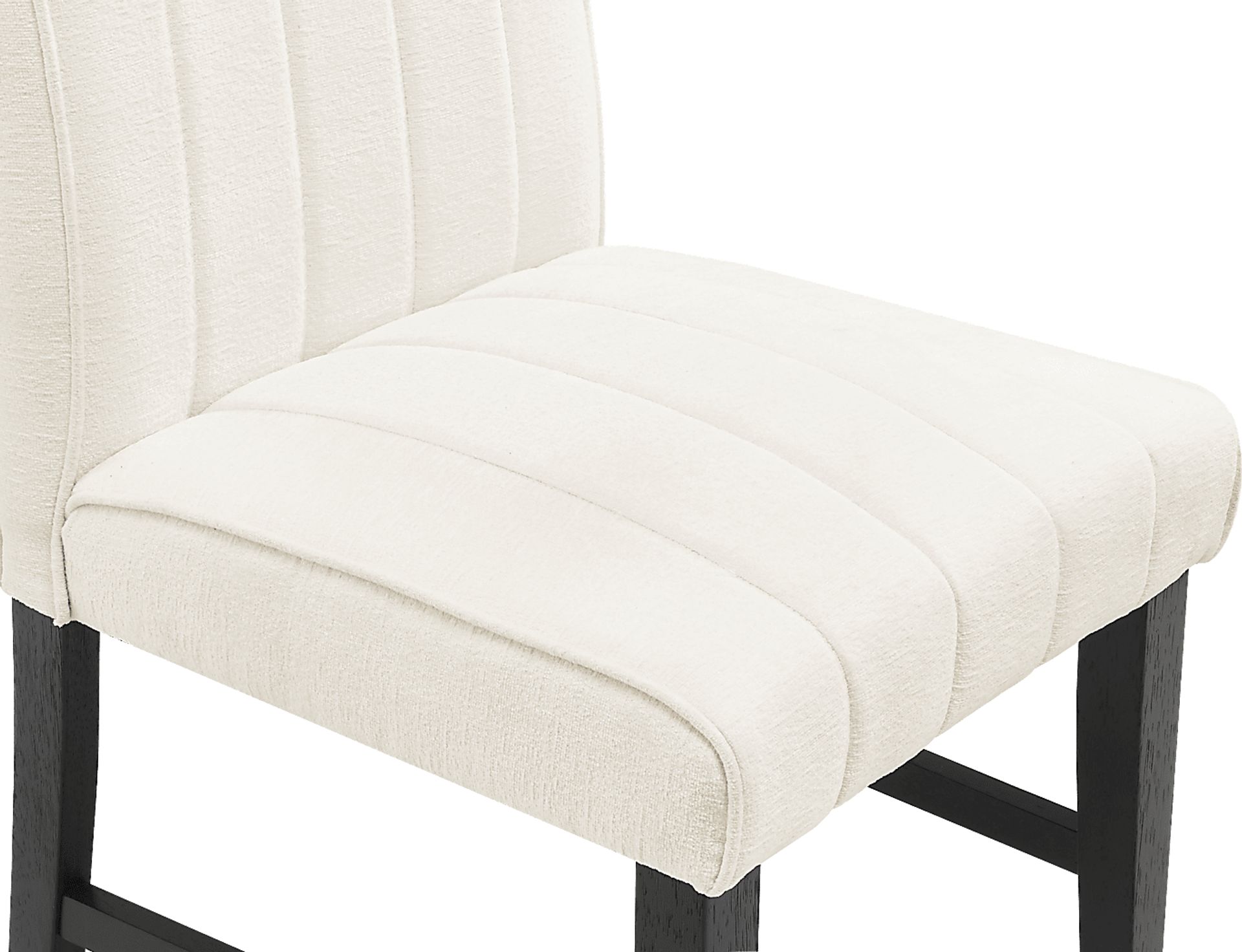 Kendall White Side Chair with Black Legs - Image 4
