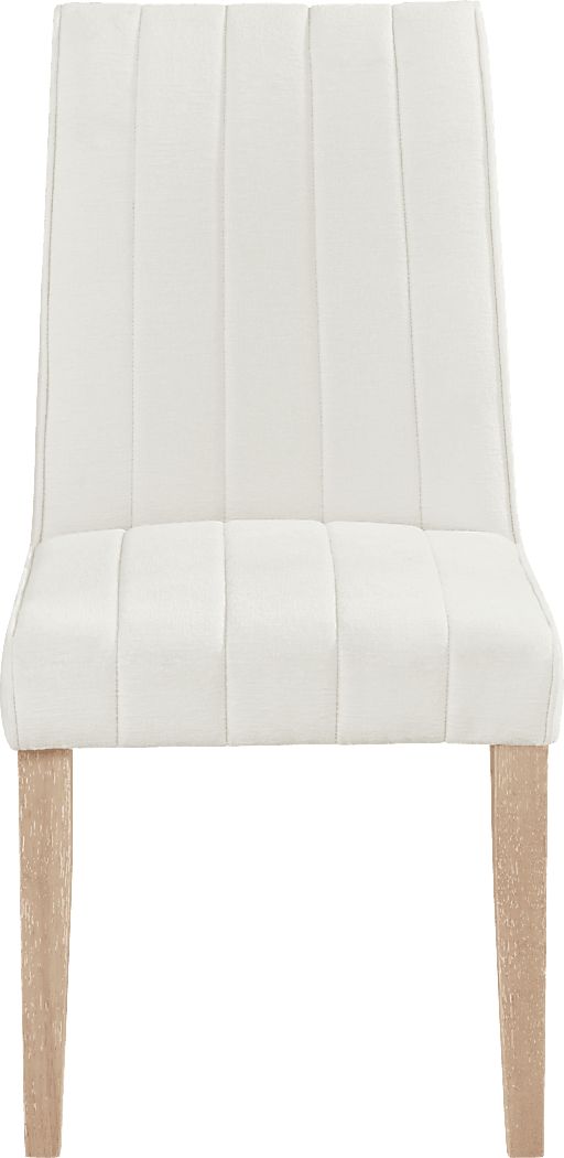 Kendall Natural 5 Pc Oval Dining Room with White Side Chairs - Thumbnail 3