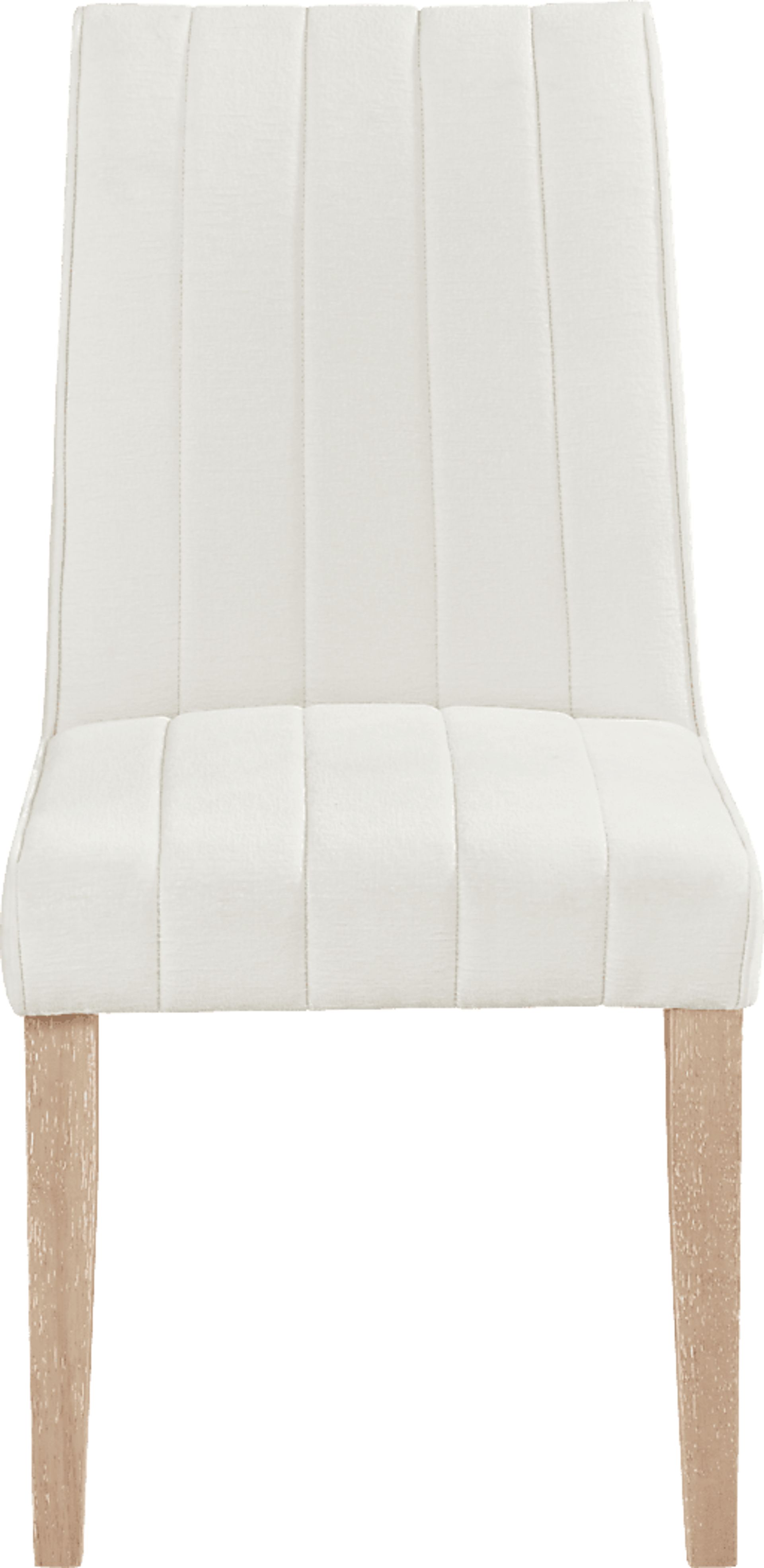 Kendall Natural 5 Pc 59" Round Dining Room with White Side Chairs - Image 4