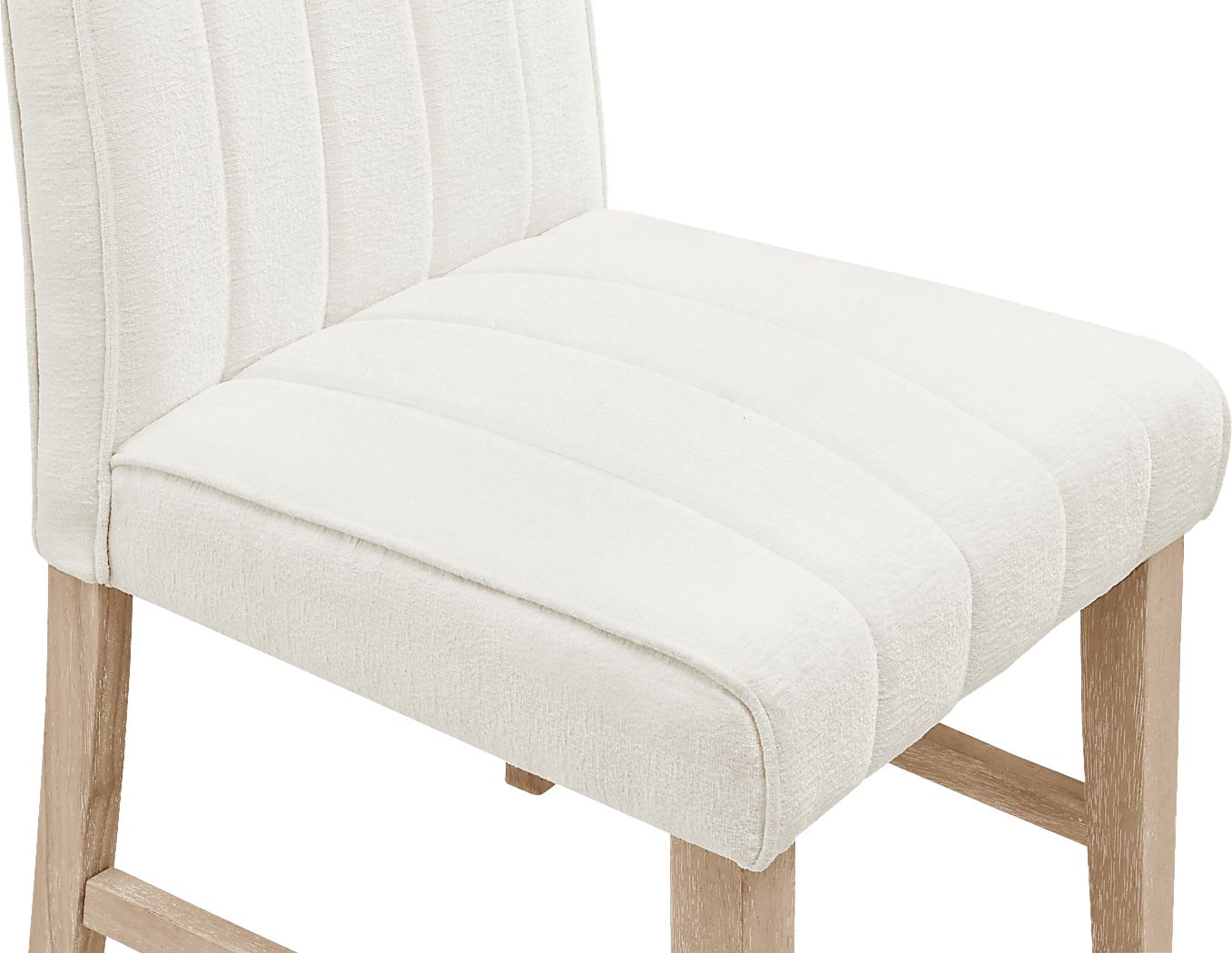 Kendall Natural 5 Pc Oval Dining Room with White Side Chairs - Thumbnail 5