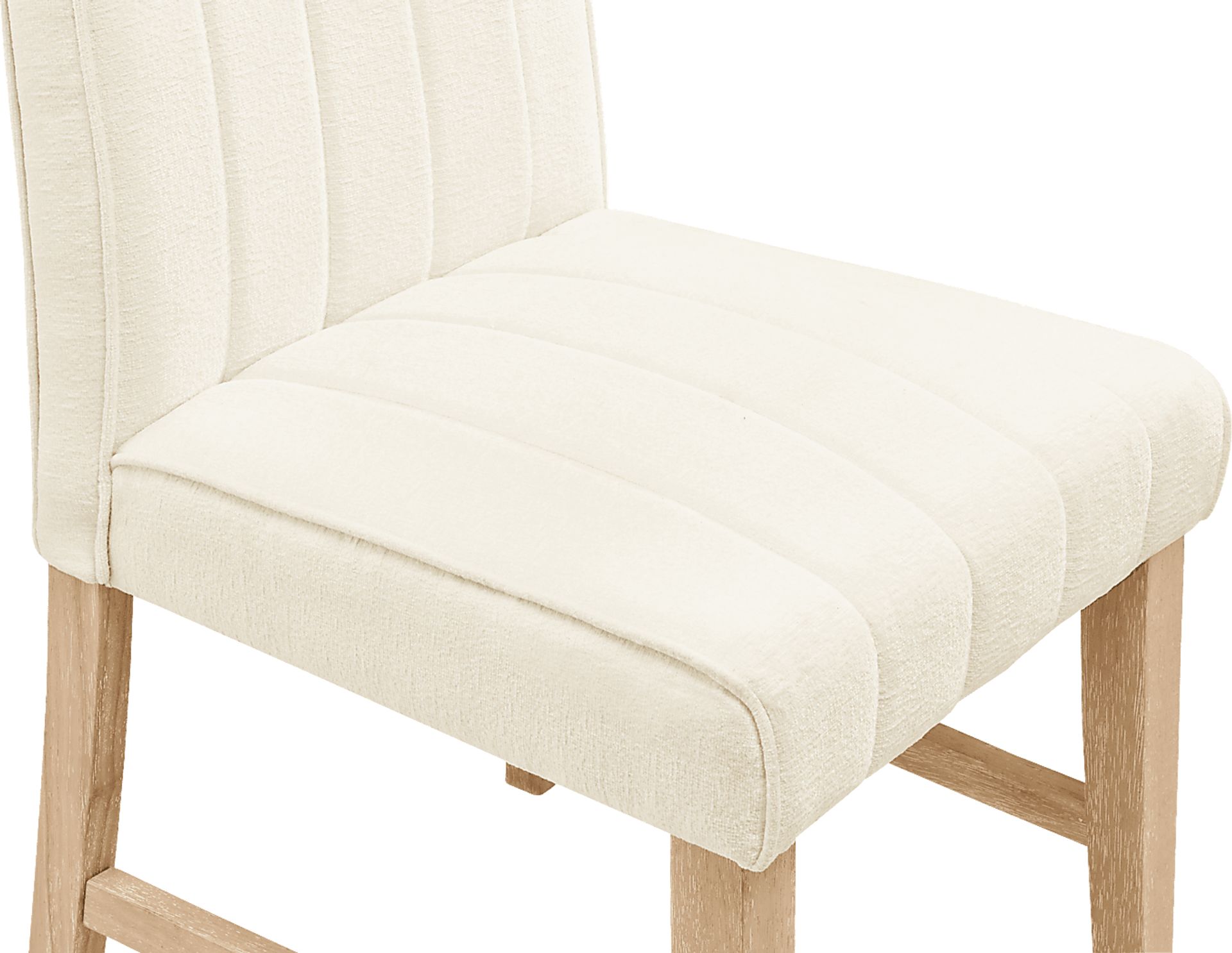Kendall Natural 5 Pc Oval Dining Room with White Side Chairs - Image 7