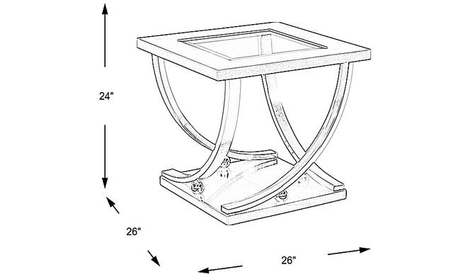 Dimension Image. Please refer to the Dimension Tab on this page for dimension details.
