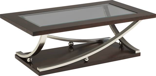 Kendare Brown Cherry Rectangle Cocktail Table - Thumbnail - Image 2