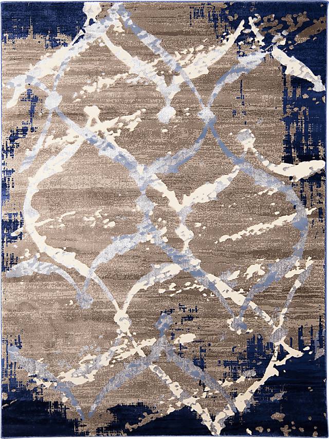 Kendrik Blue 7'8 x 10'2 Rug - Thumbnail - Image 1