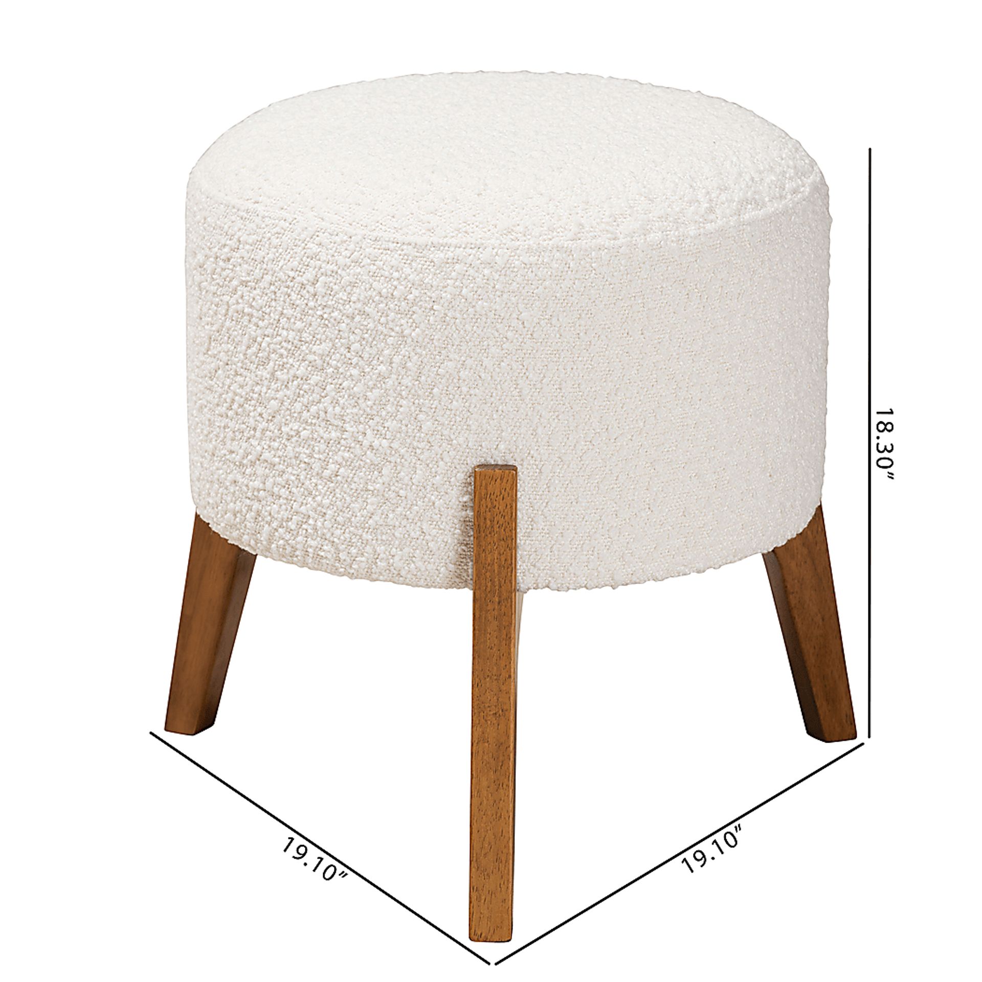 Kenelworth Cream Ottoman - Image 8
