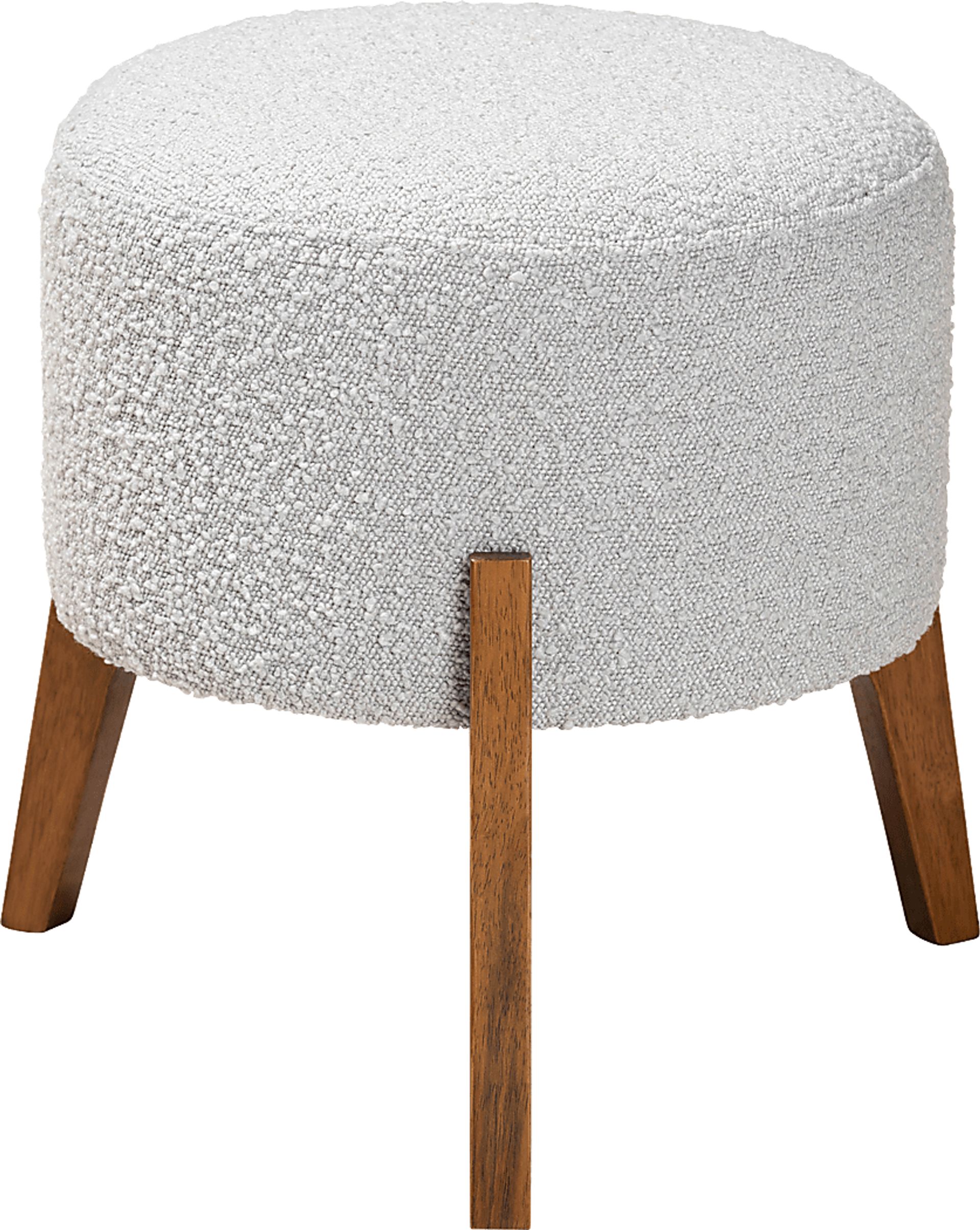 Kenelworth Light Gray Ottoman - Image 1