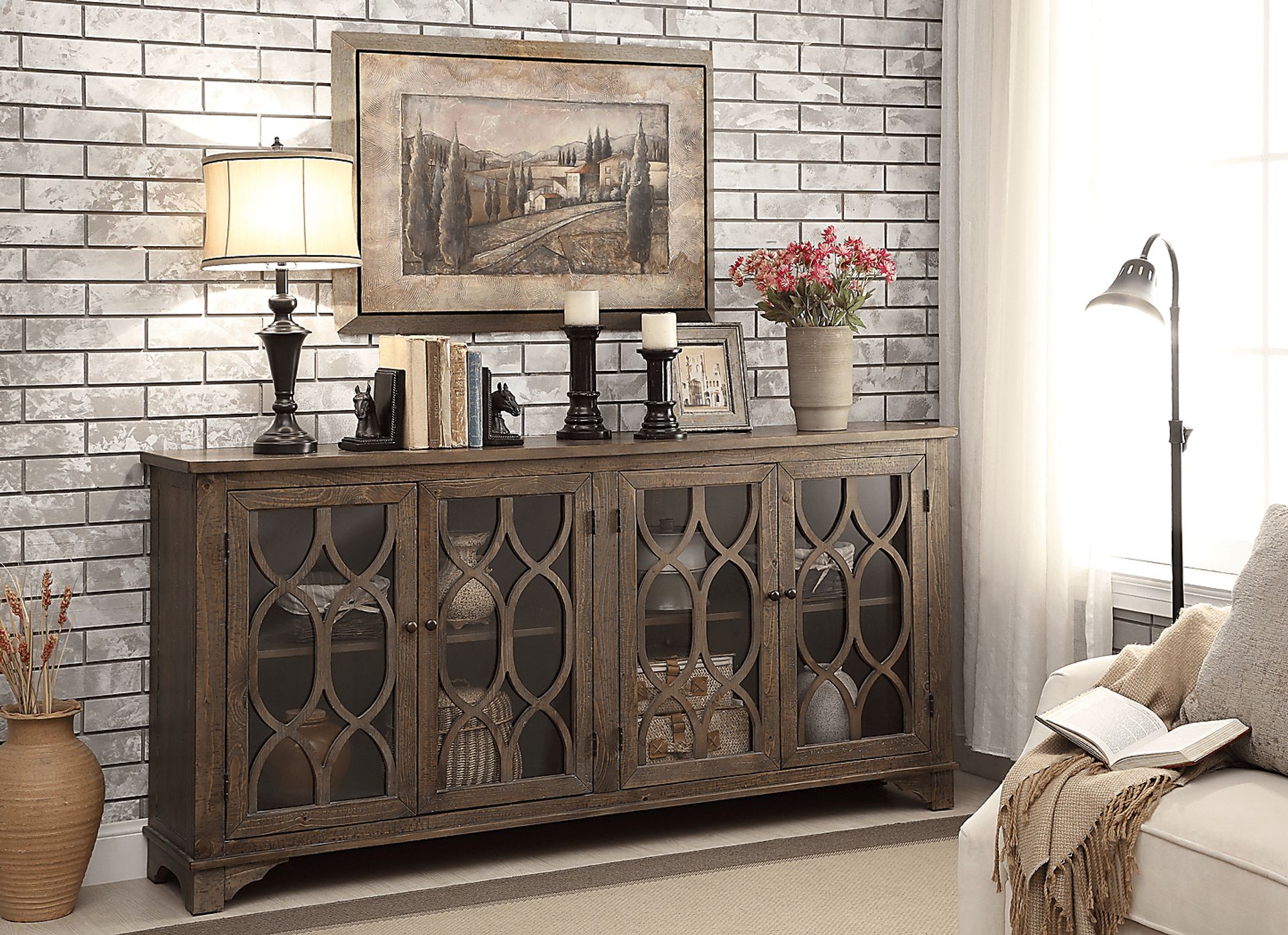 Kenil Brown Accent Cabinet - Image 2