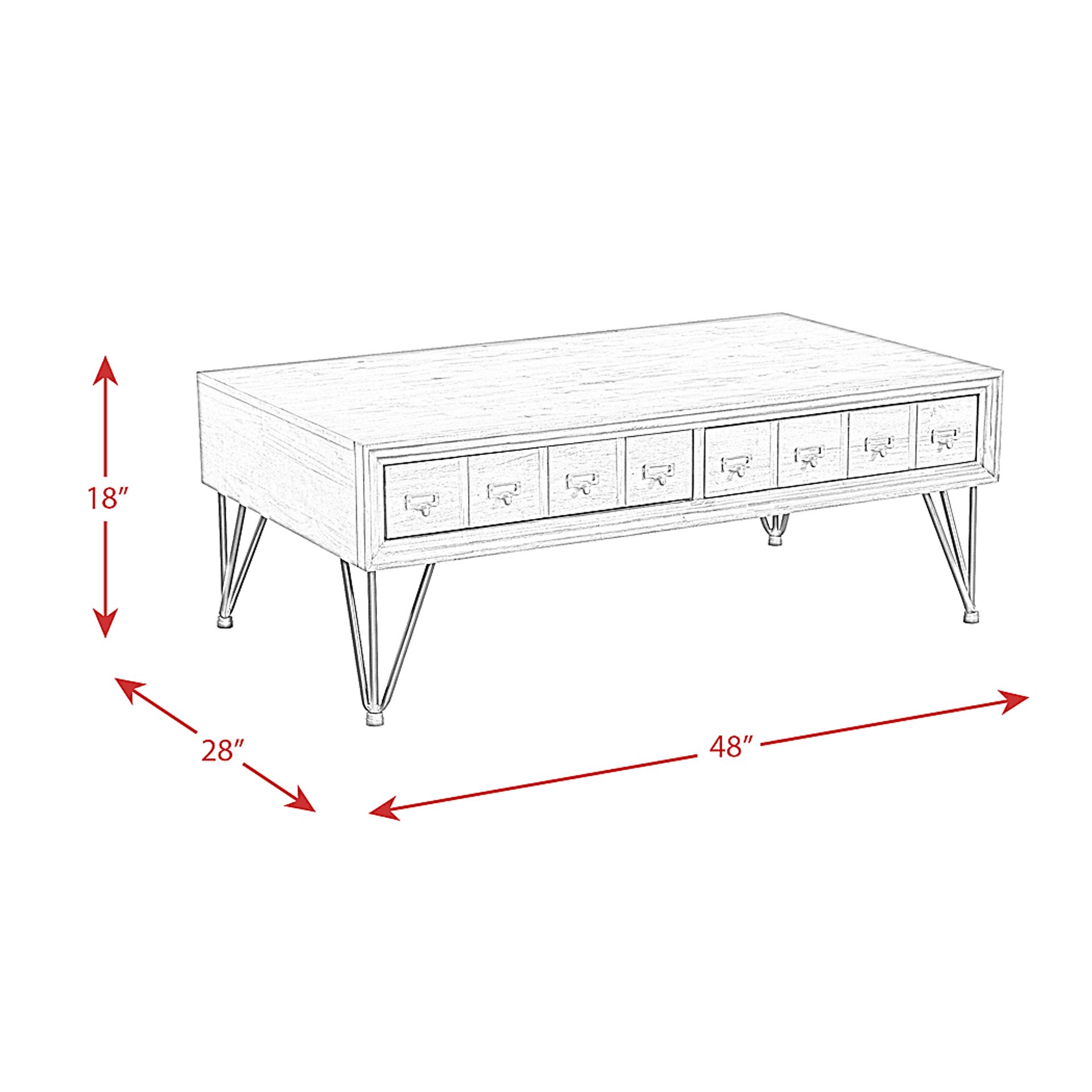 Kenilwood Brown Cocktail Table - Image 9