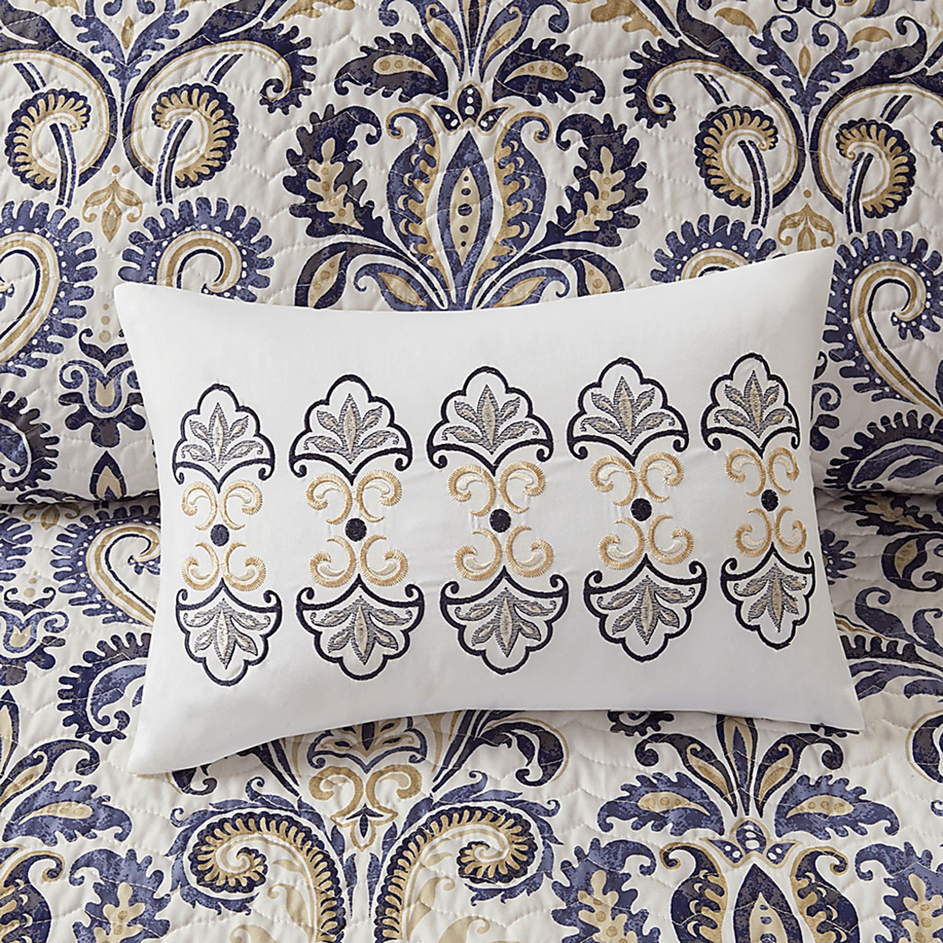 Kenison Blue 6 Pc King/California King Coverlet Set - Image 10