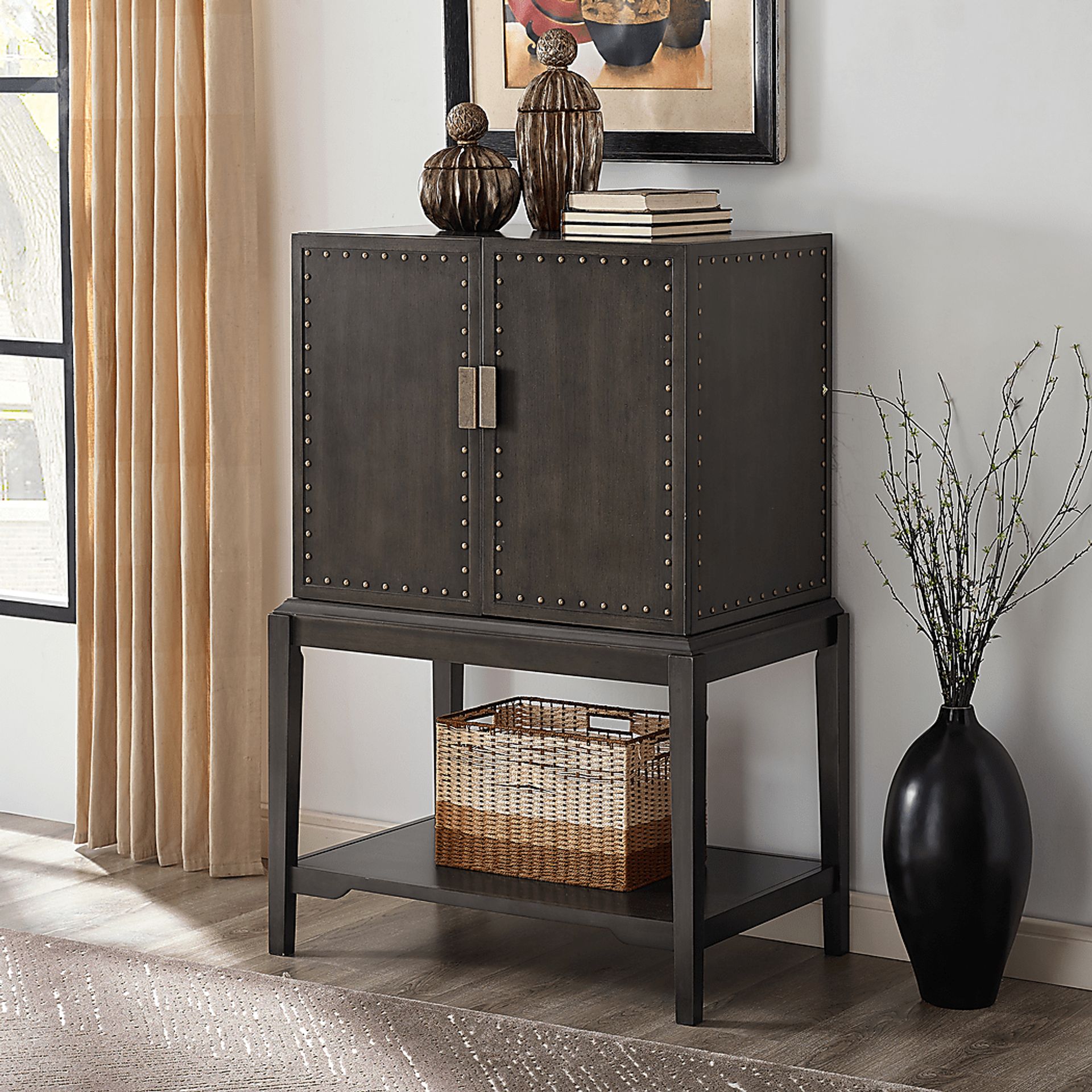 Kenmare Brown Bar Cart - Image 6