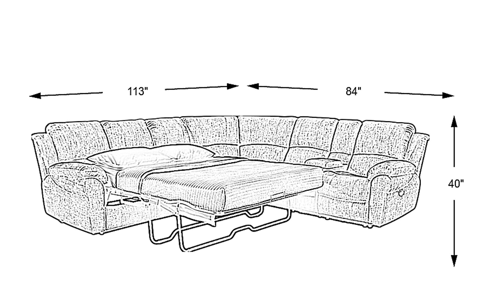 Dimension Image. Please refer to the Dimension Tab on this page for dimension details.