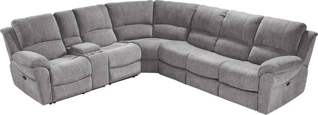 Kenmore Heights Charcoal 7 Pc Power Reclining Sectional - Thumbnail - Image 4