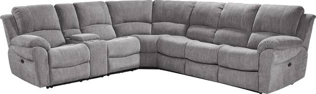 Kenmore Heights Charcoal 7 Pc Power Reclining Sectional - Thumbnail - Image 1