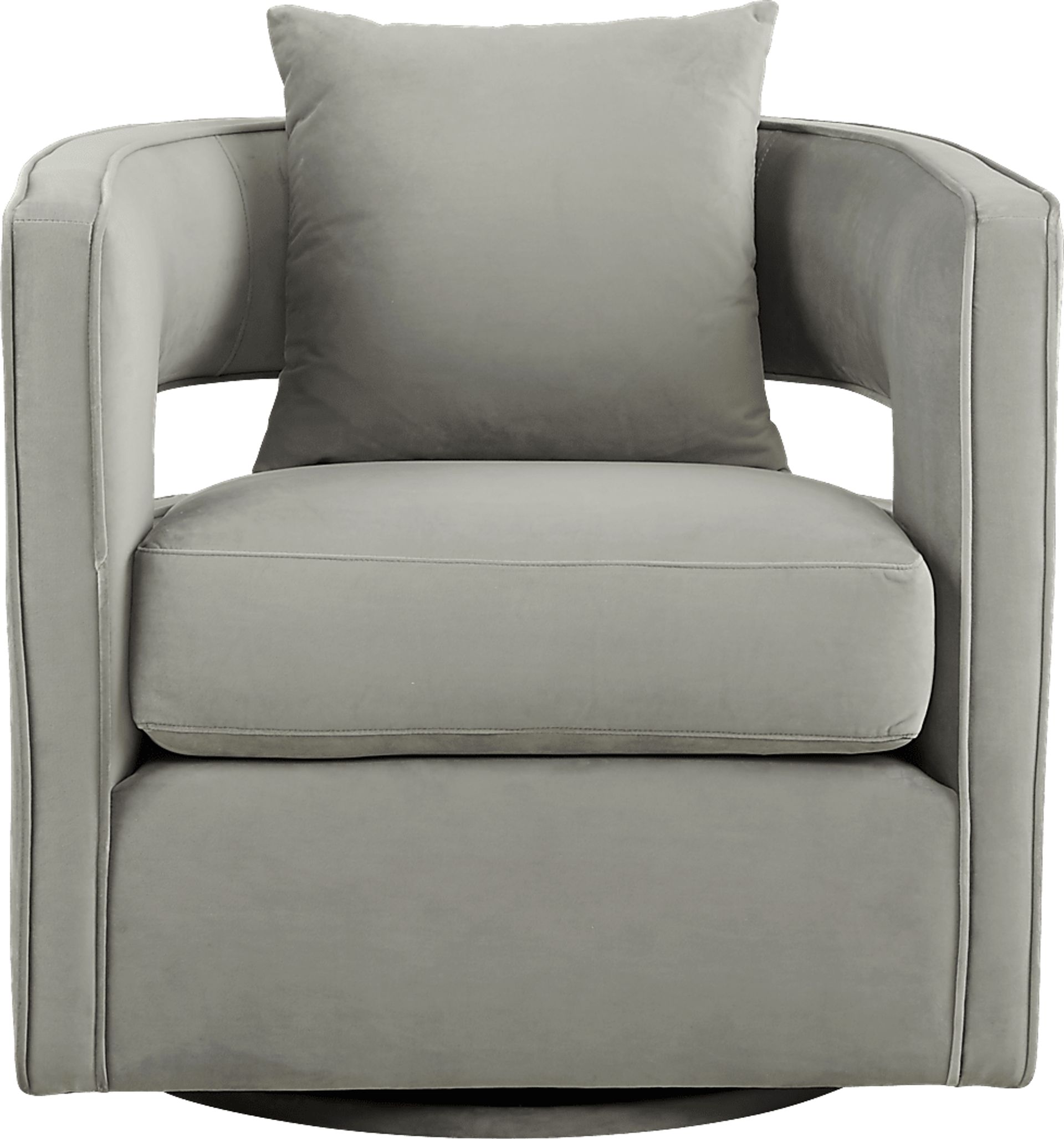Kennedy Gray Swivel Chair - Image 2