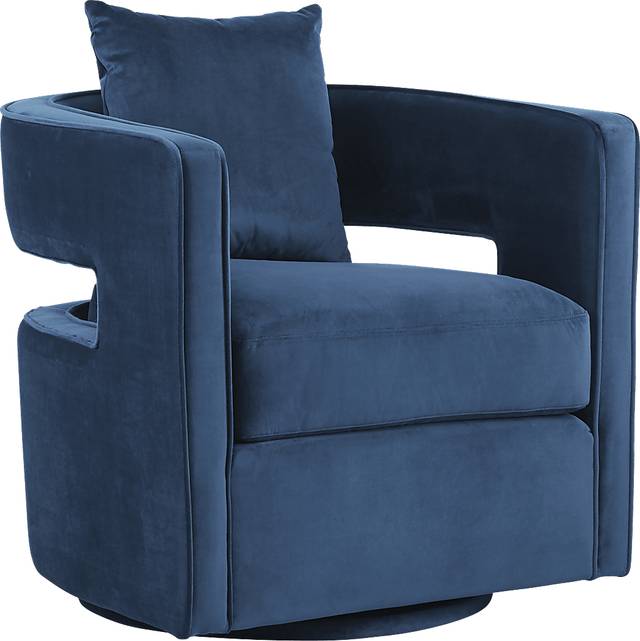 Kennedy Navy Swivel Chair - Thumbnail - Image 1