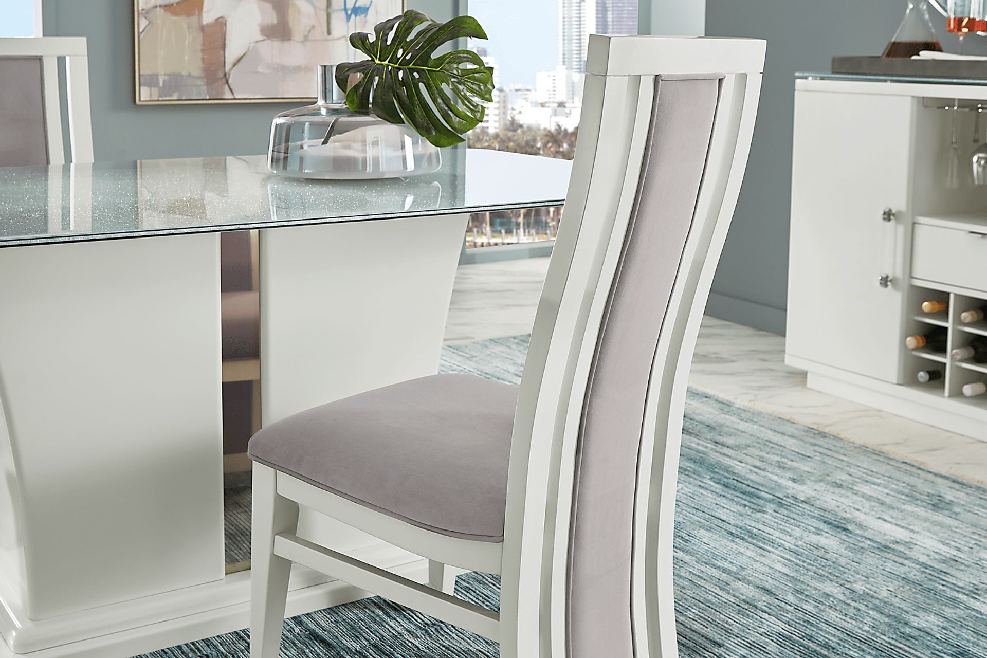 Kennedy Park White 5 Pc Dining Room - Image 8