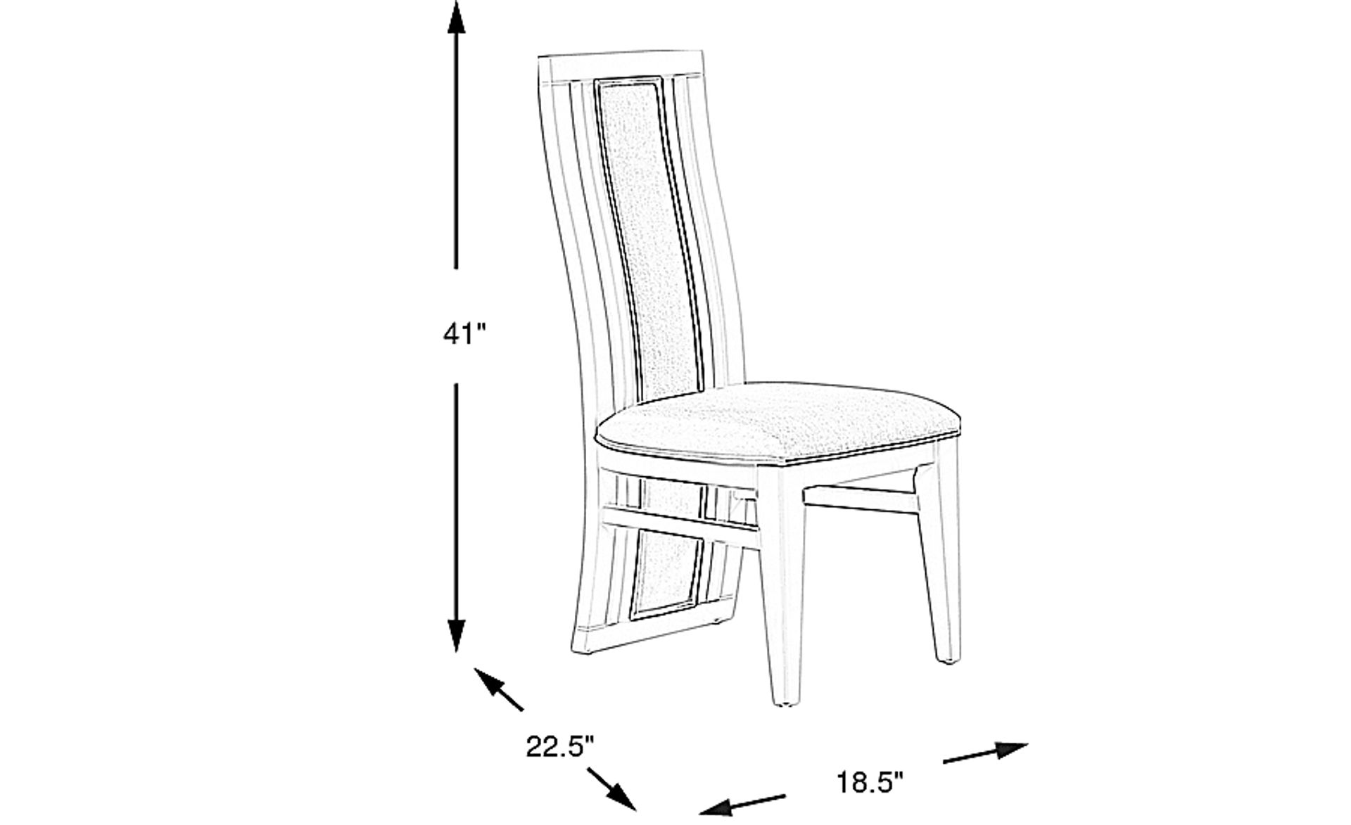 Dimension Image. Please refer to the Dimension Tab on this page for dimension details.