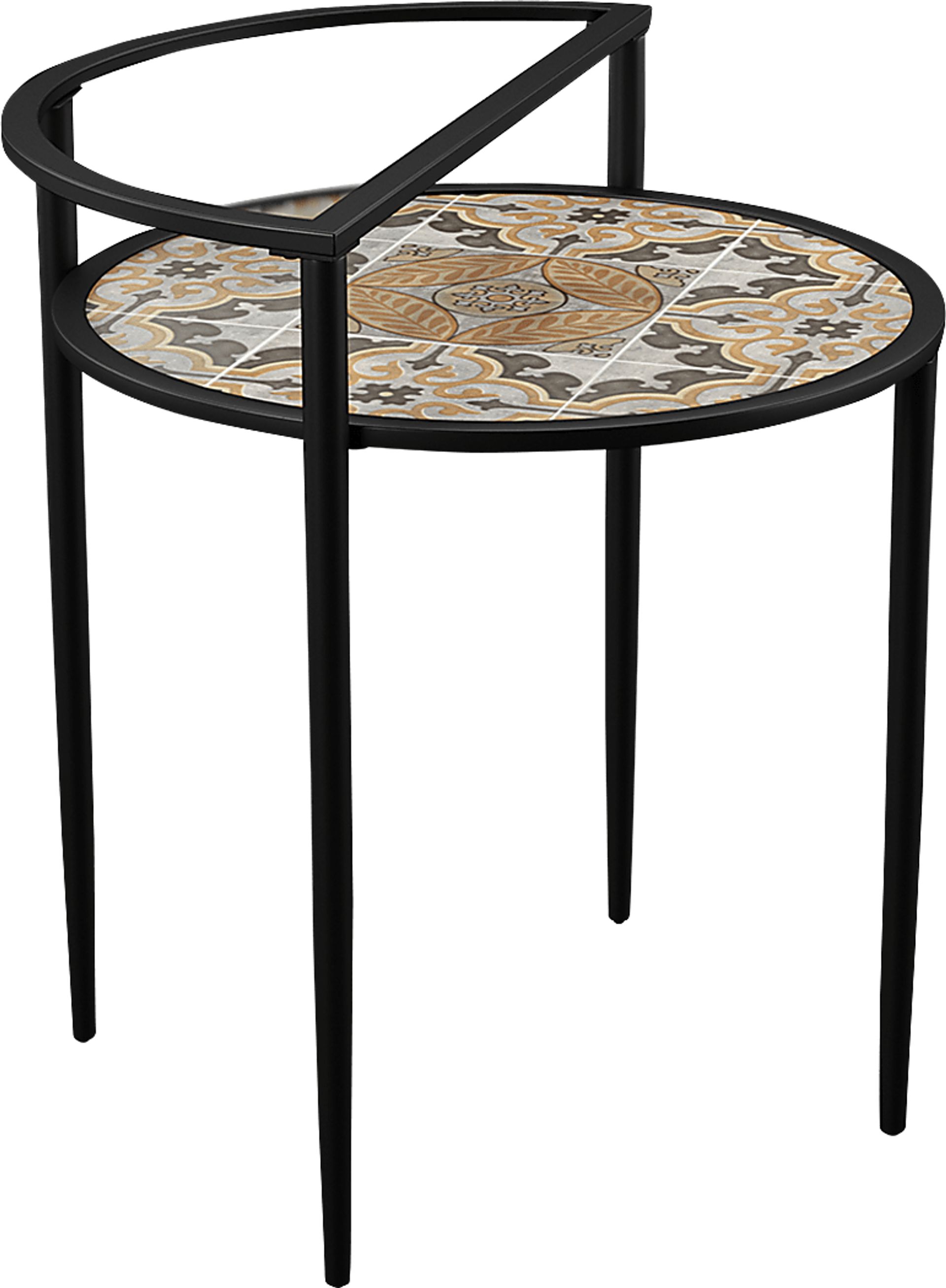 Outdoor Kennilworth Black Accent Table - Image 1