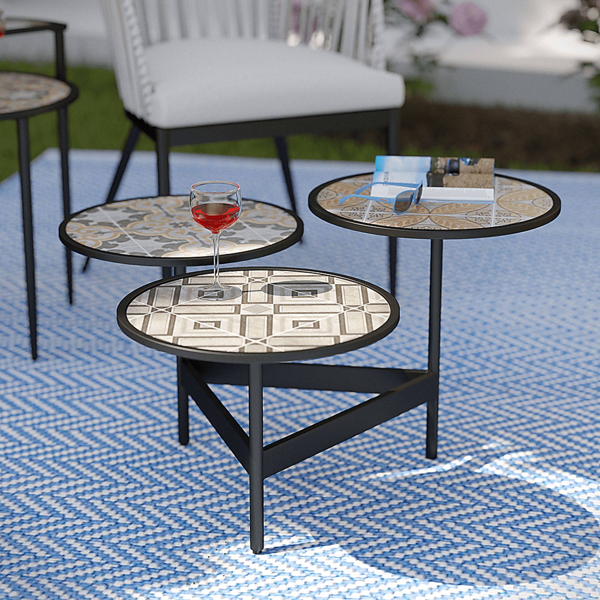 Outdoor Kennilworth Black Cocktail Table - Image 5