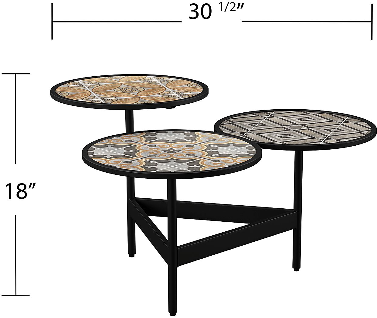Kennilworth Black Cocktail Table - Thumbnail 2