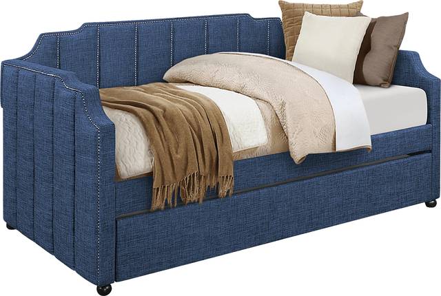 Kennis Blue Daybed with Trundle - Thumbnail - Image 2
