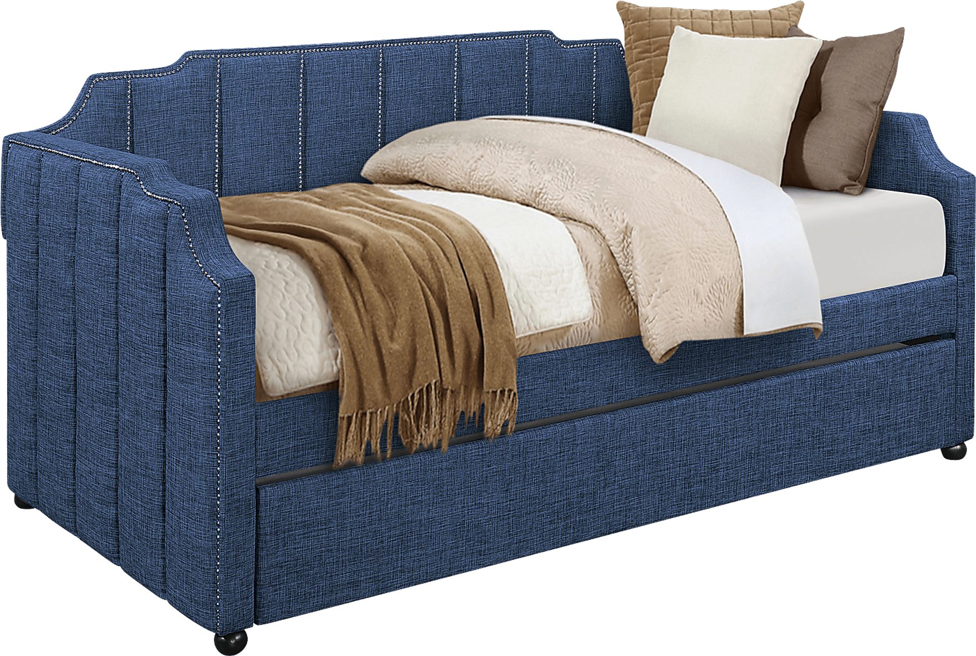 Kennis Blue Daybed with Trundle - Image 2