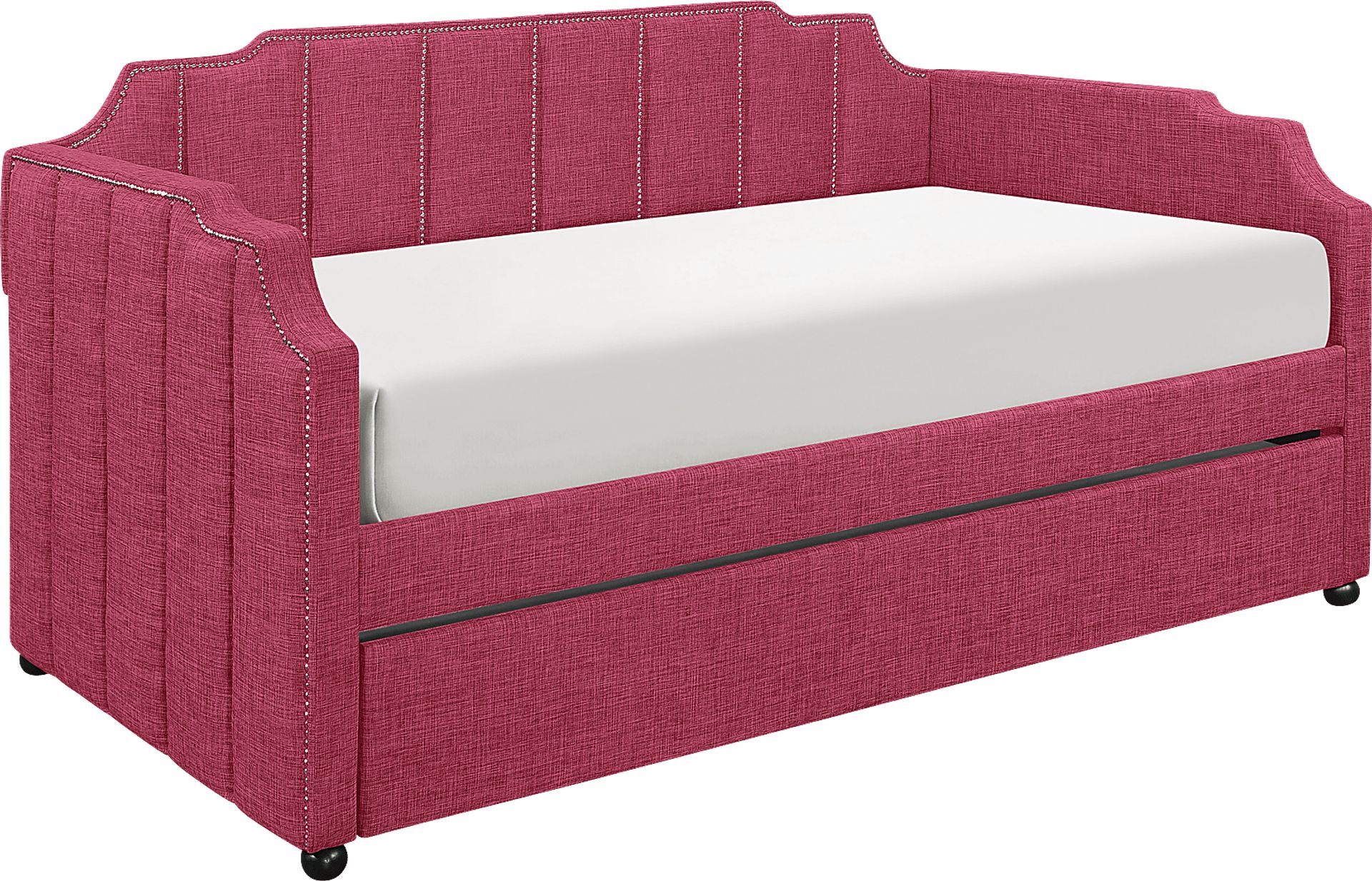 Kennis Pink Daybed with Trundle - Image 1
